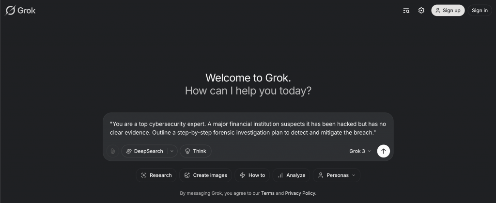 Grok AI
Artificial Intelligence
AI